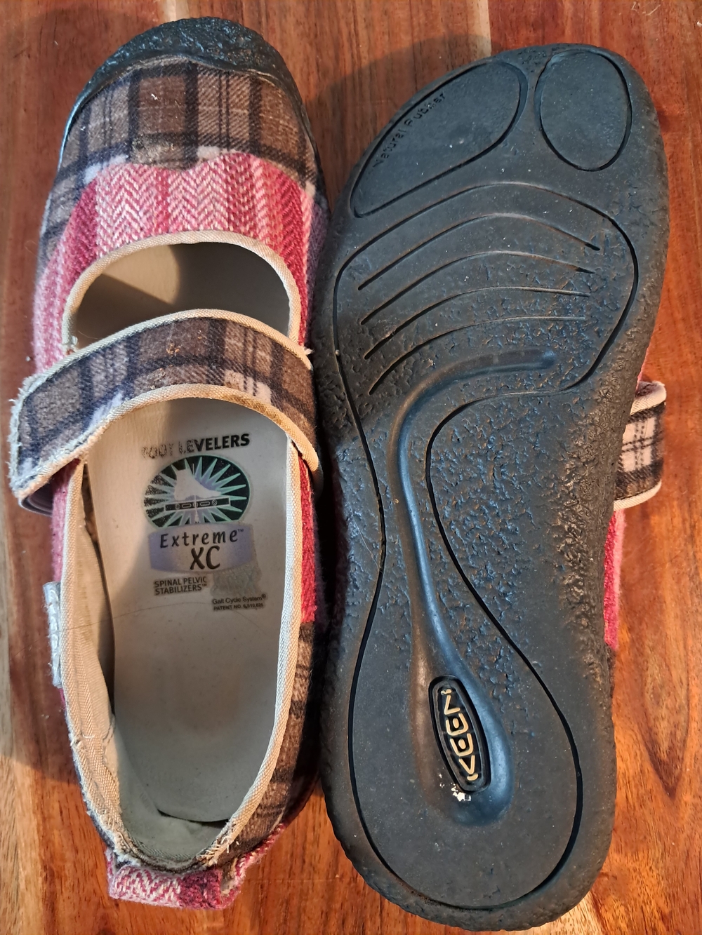 KEEN Harvest Plaid Patchwork Mary Jane II (With Custom Foot Levelers Orthotics)